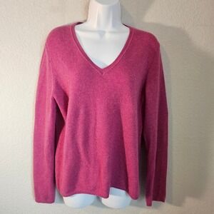 Cashmere by Charter Club size lrg 2ply cashmere pink casual luxury preppy